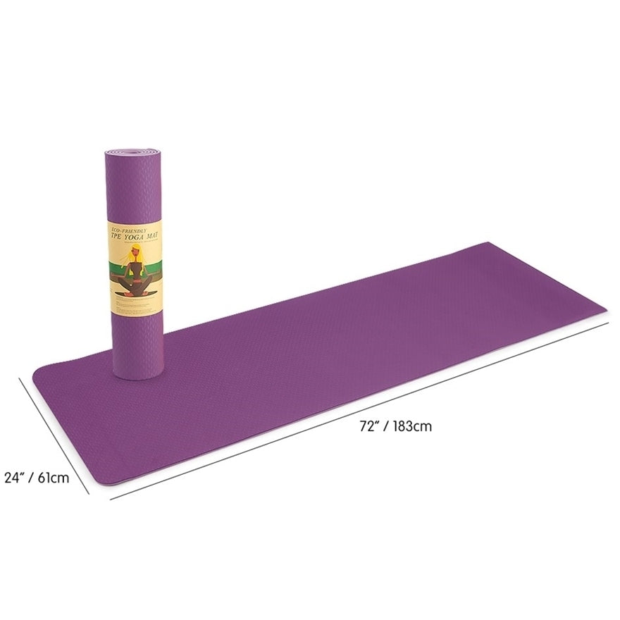 Non-Slip Yoga Mat 6mm – Pilates & Gym