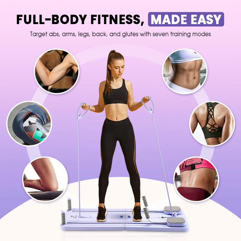 Foldable Fitness Pilates Board – Multi-Functional Abdominal Trainer