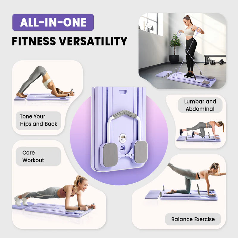 Foldable Fitness Pilates Board – Multi-Functional Abdominal Trainer