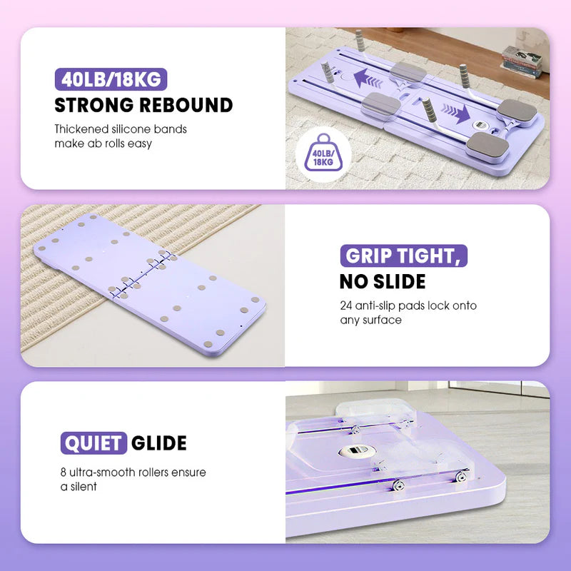 Foldable Fitness Pilates Board – Multi-Functional Abdominal Trainer