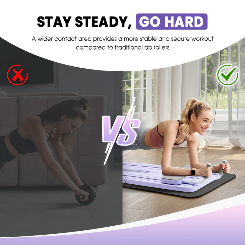 Foldable Fitness Pilates Board – Multi-Functional Abdominal Trainer
